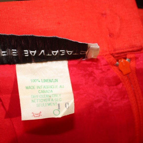 Chris Santagato 100% Linen Skirt Suit. (2 pcs) - Picture 7 of 7